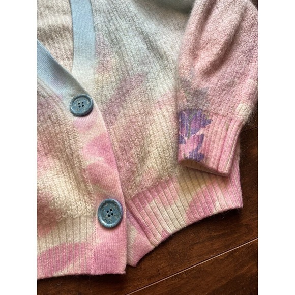 Fangyan Sylphide Dominique Multi Color Mohair Blend Fairytale Cardigan Womens S - Picture 3 of 8